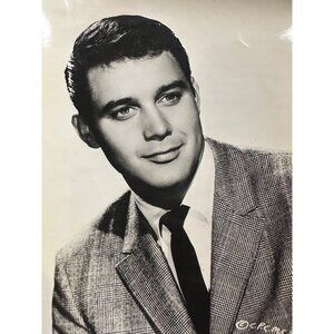 Vintage Michael Callan 1959 Dreamy Head Shot B&W 8x10 Photo